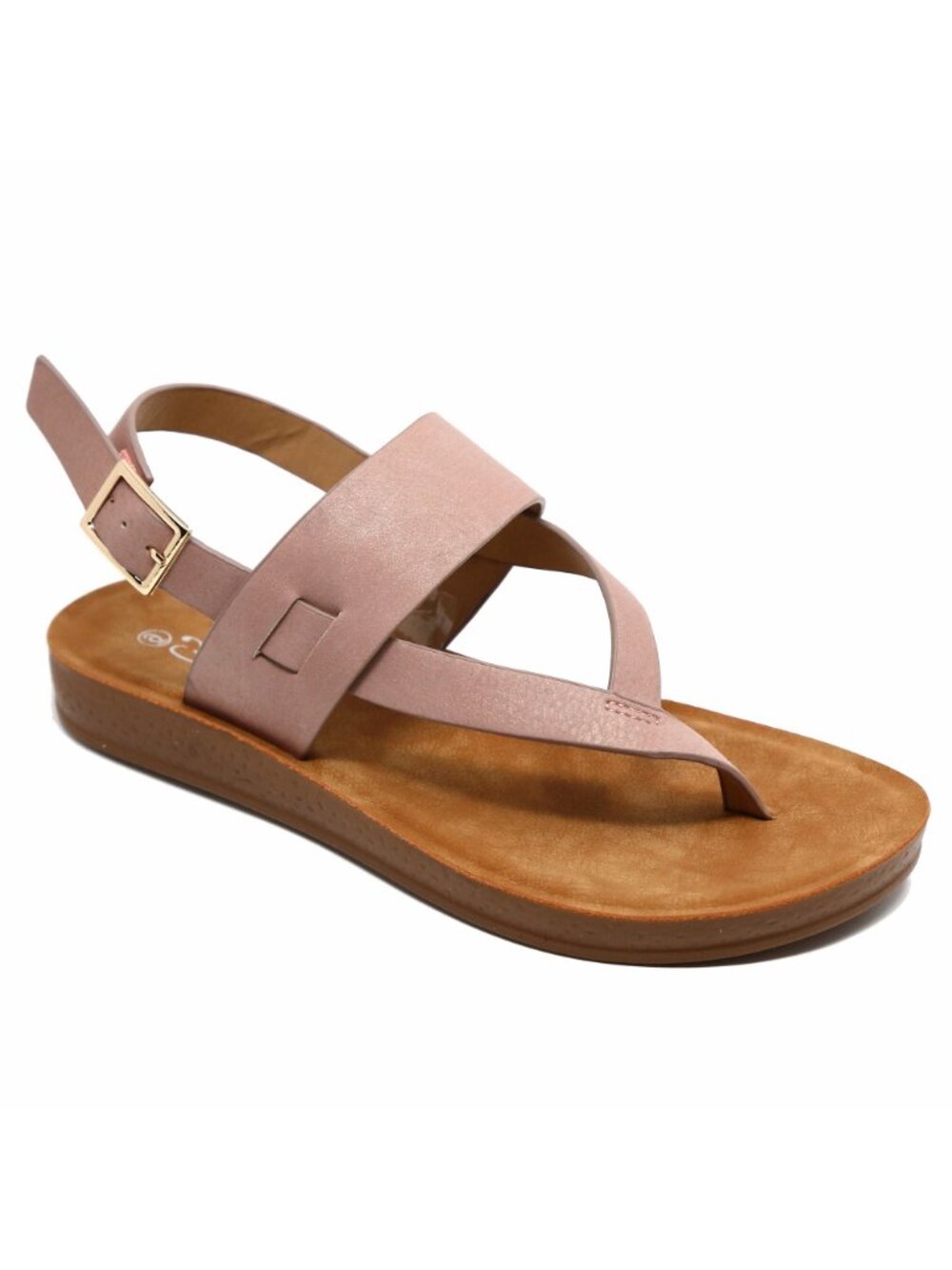 New Women Pink Blush Comfy Sole Thong Flat Sandals